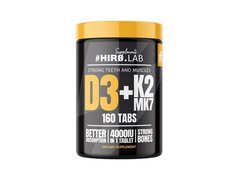 Vitamina D3 4000IU + K2 MK7 - 160 Tablete, HiroLab